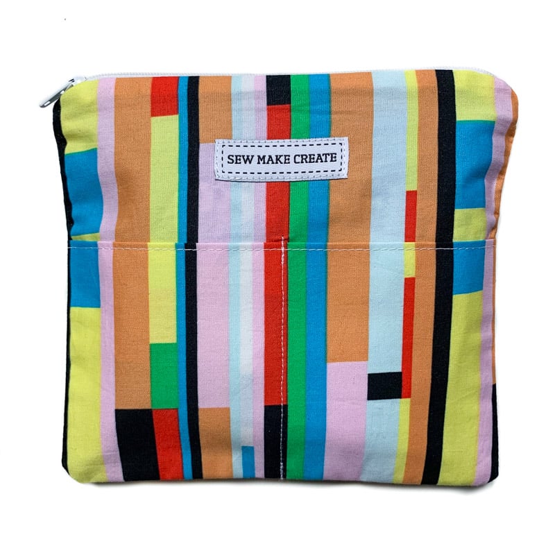 Image of Fabric Mask Bag (Graphic Rainbow)