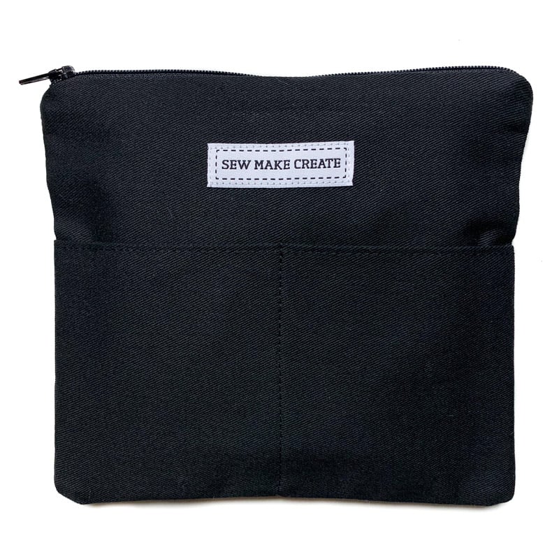 Image of Fabric Mask Bag (Black Cotton Drill)