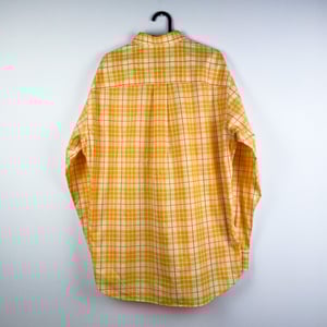 Image of Chemise Burberry « Orange Nova Check » Vintage