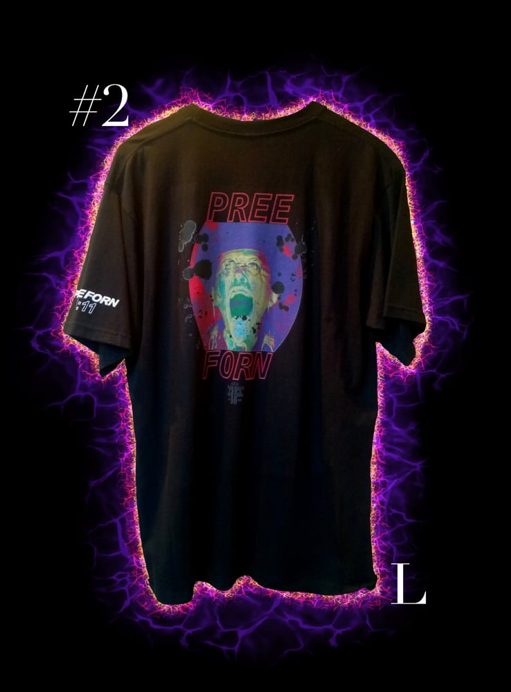 Image of PREE FORN 11;11 screaming melting nazi t-shirt