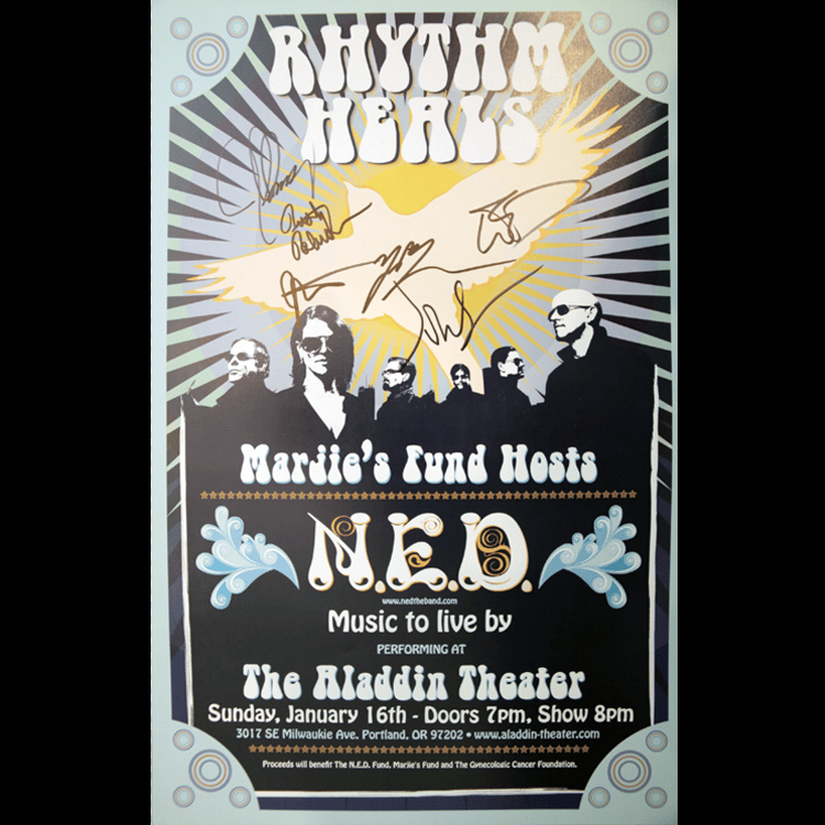 Image of N.E.D. Signed Poster from Aladdin Theater