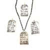 Dog tag style necklace