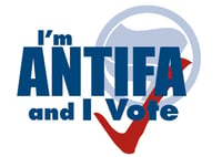 Image 1 of Anti-Fascist NRA-Style Bumper Sticker