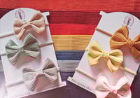 Image 1 of Cord Pinch Bow (3.5 inch) 