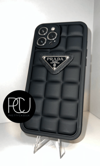 Black pillow iPhone case 