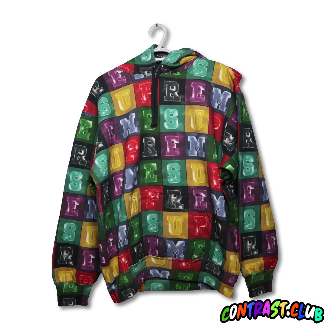 blocks hooded sweatshirt supreme