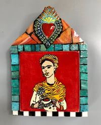 Frida shrine orange top