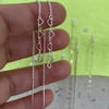 Hearts single thread earring