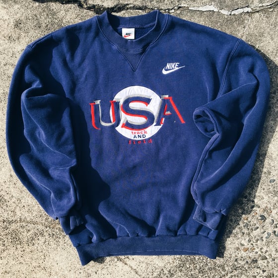 Image of Original 1996 Nike USA Track & Field Crewneck Sweatshirt.