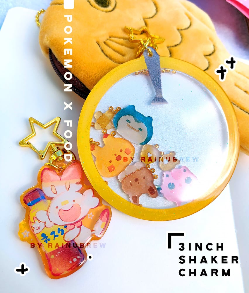 Image of Pokemon x Food | 2-3 inches Shaker Charms