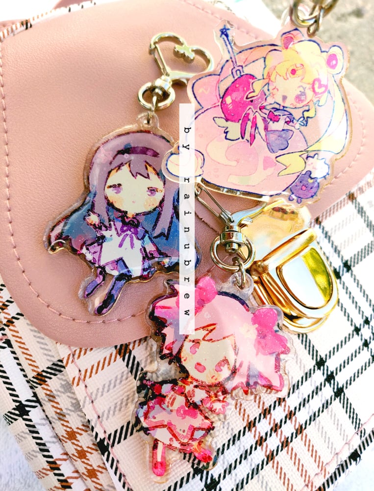 Image of Madoka x Sailormoon | 2 inch charms