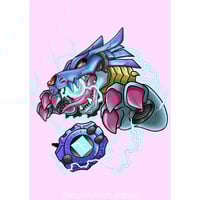 Metalgarurumon Matt Poster Print