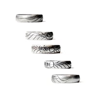 Image 2 of Georgian mourning band in sterling silver or gold