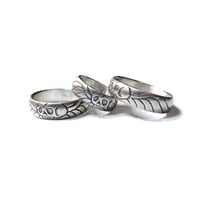 Image 1 of Georgian mourning band in sterling silver or gold