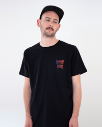 Image 2 of 'Buntes Logo' T-Shirt Schwarz
