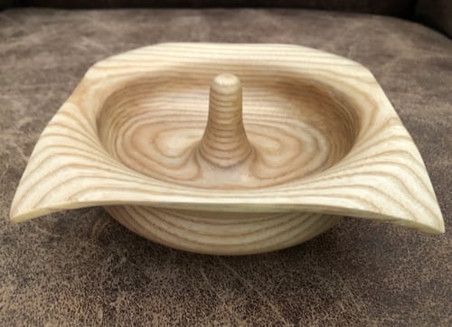 Image of Maple with rosewood jewelry and knick knack bowl (squared/winged)