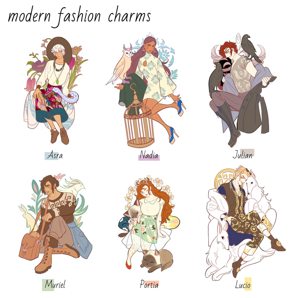 Image of The Arcana ✦ Modern Vesuvia Acrylic Charms