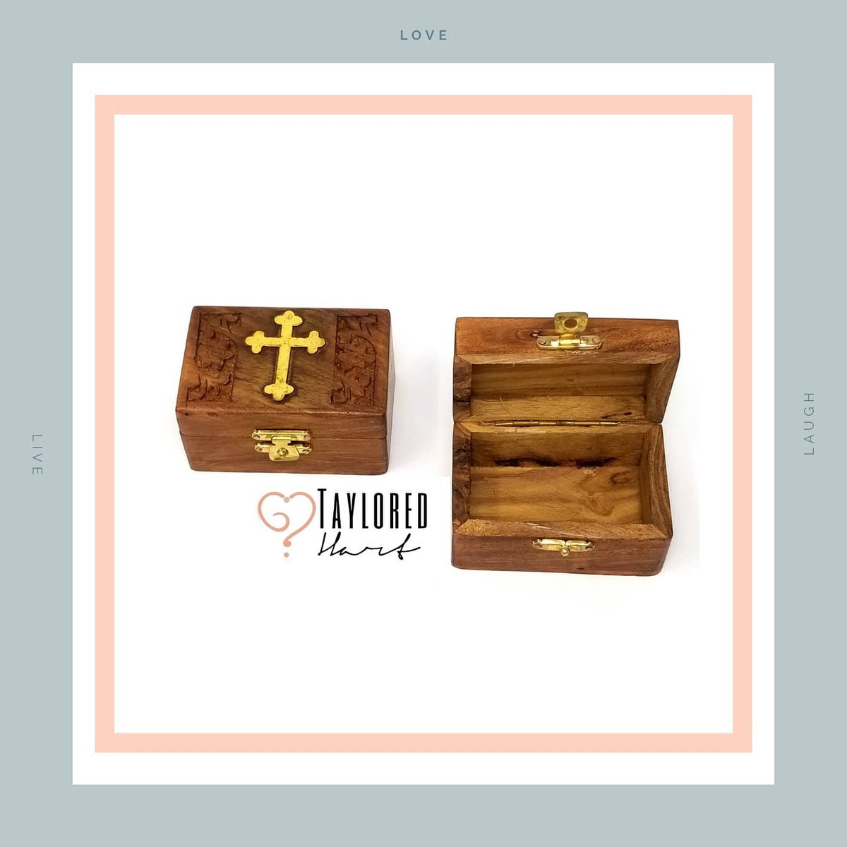 Image of Hand Carved Miniature Prayer/ Manifest Box