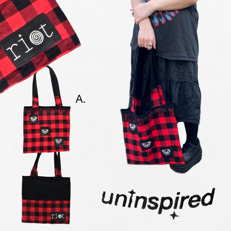 1/1 double sided riot tote Image 4