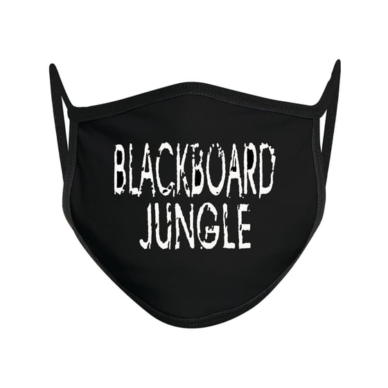 Image of OFFICIAL BLACKBOARD JUNGLE BLACK FACE MASK