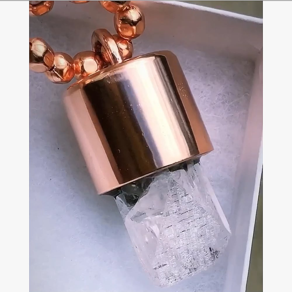 Image of Danburite Crystal Key Necklace