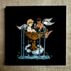 Angel Bathers - Original Acrylic Board