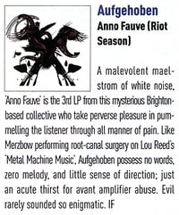 Image 2 of AUFGEHOBEN 'Anno Fauve' CD
