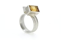 Image 5 of Imperial topaz ring. Sterling silver 
