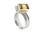 Imperial topaz ring. Sterling silver 