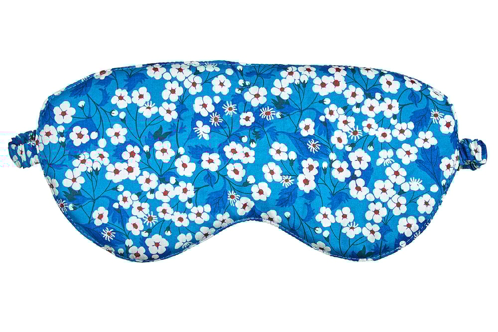 Image of Sleep mask * Daisies * Blue