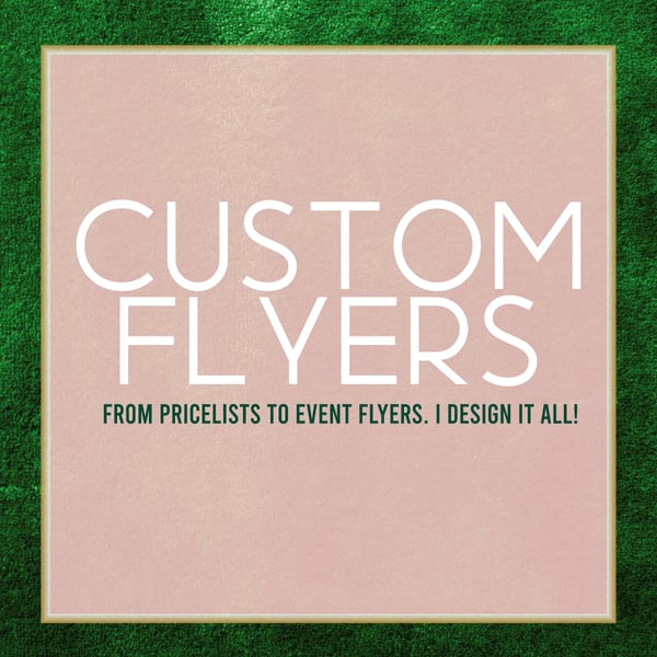 Image of Custom Flyer/Pricelist