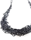 Oxidised silver chaos chain