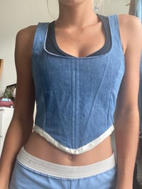 Denim Corset