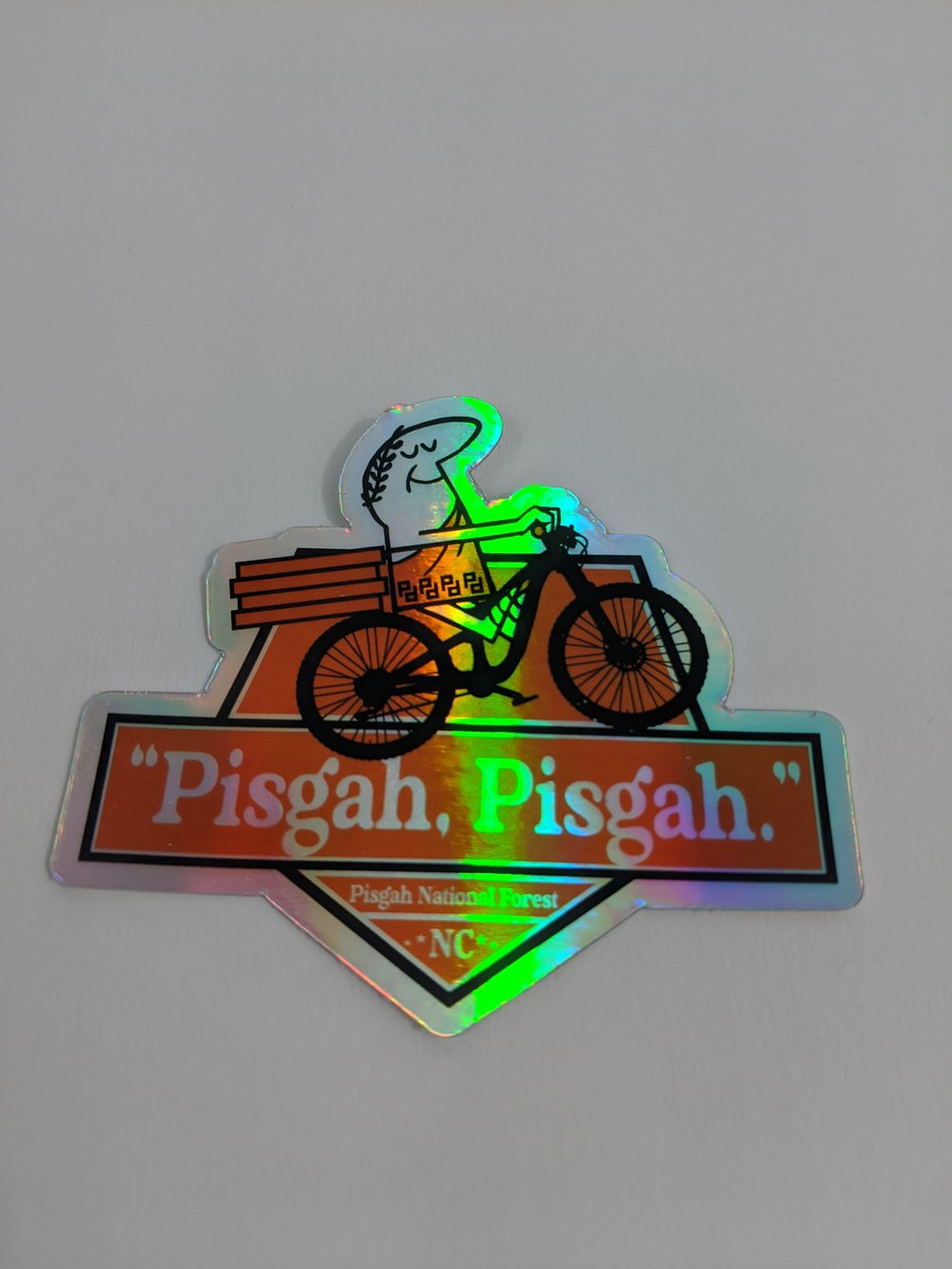 "Pisgah, Pisgah" Die cut Holographic vinyl sticker
