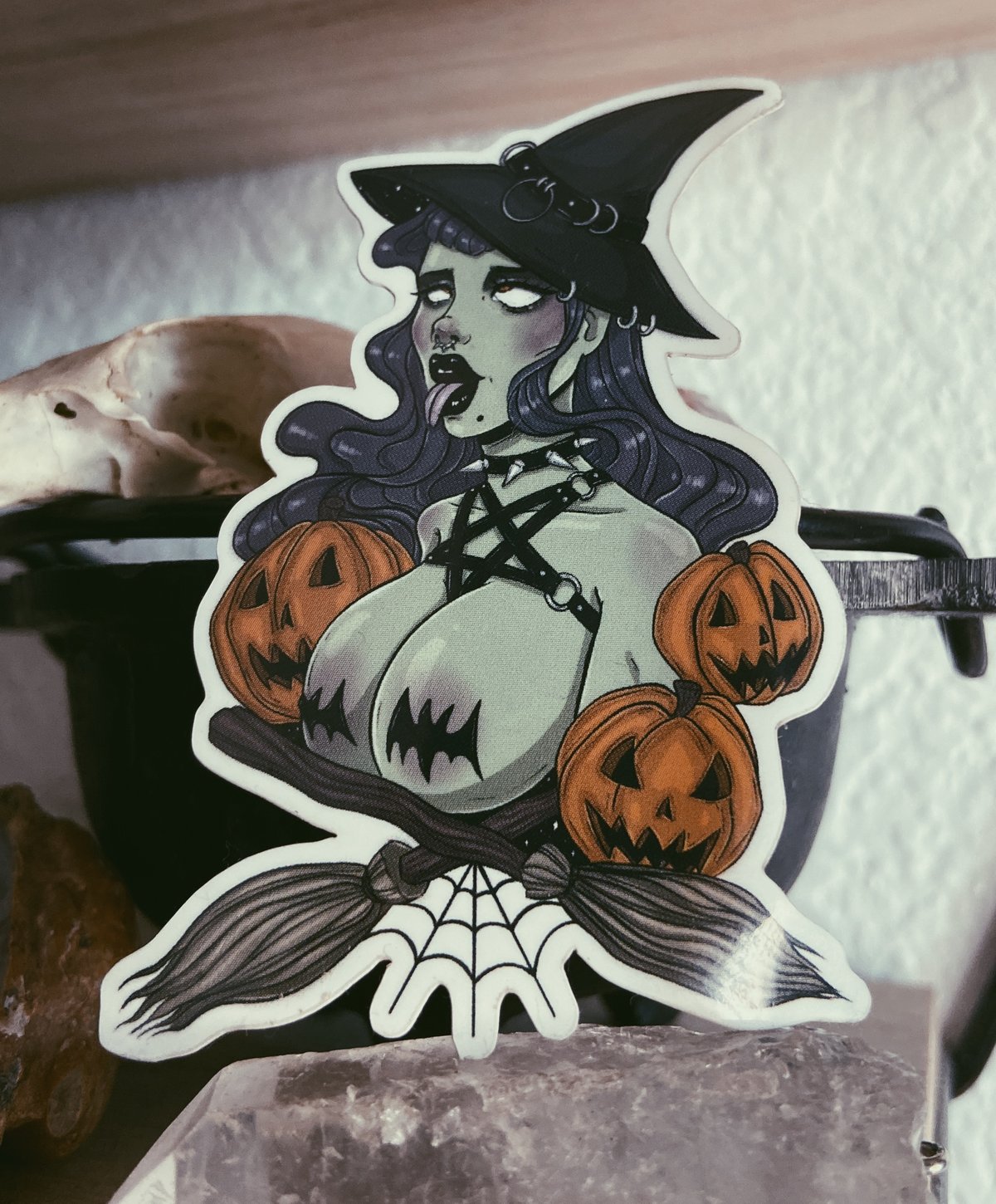 Image of Witchy Ahegao Sticker