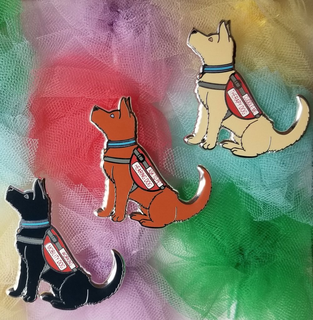 Service Dog pins *Charity Pins*