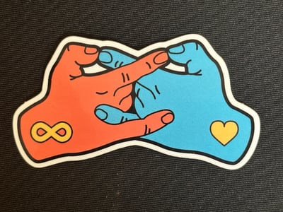 Image of Polyhands Sticker