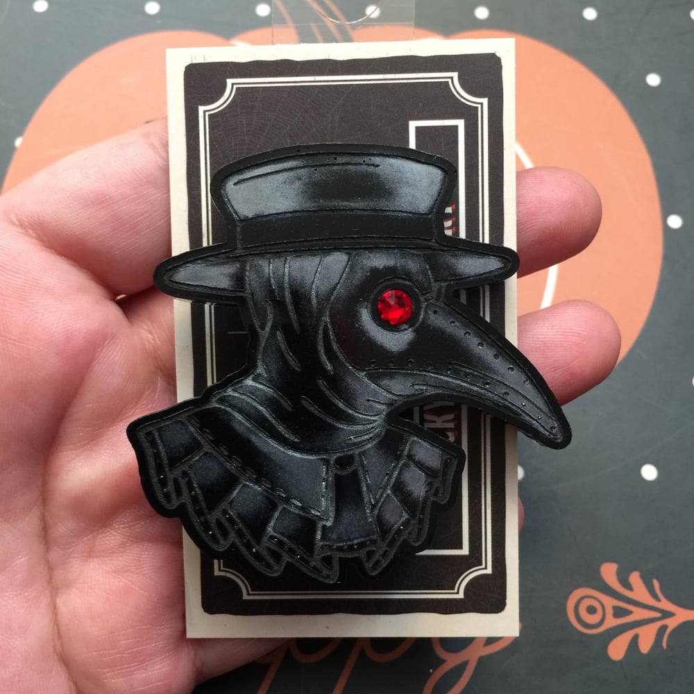 Plague Doctor Brooch 