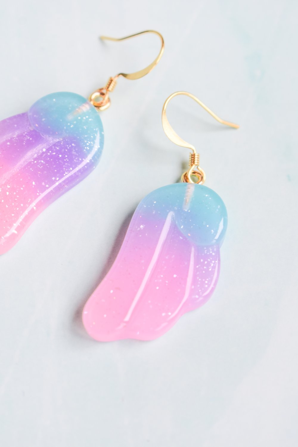 Image of Pastel Wings Hook Earrings