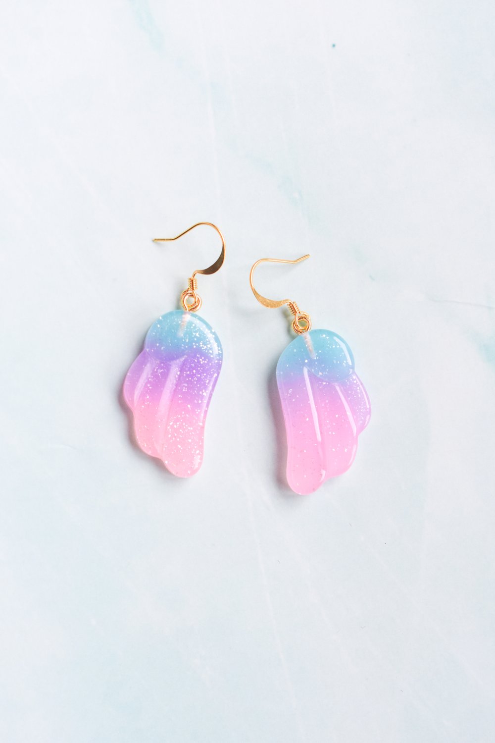 Image of Pastel Wings Hook Earrings