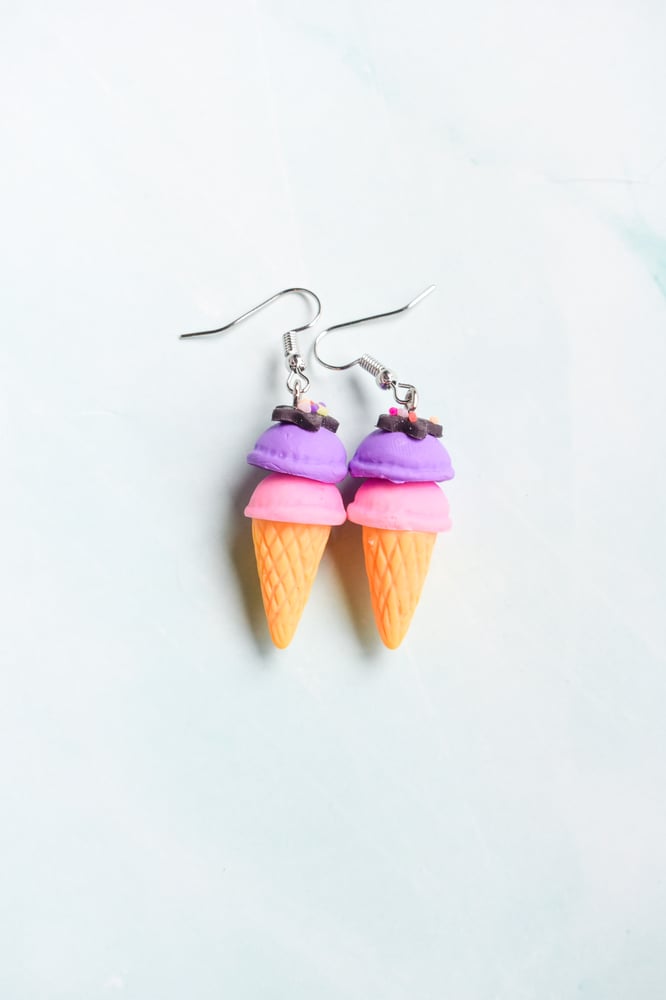 Image of Ice Cream Hook Earrings