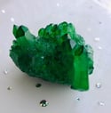Aura quartz crystal - apple green