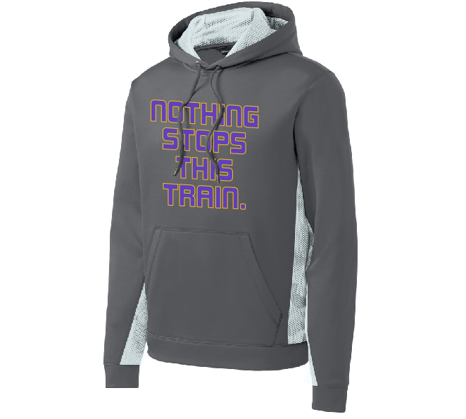 Image of "NOTHING STOPS THIS TRAIN" Digital Camo Hoodie 