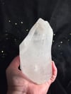 Twin flame quartz crystal