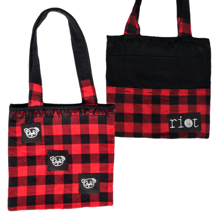 1/1 double sided riot tote