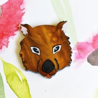 Winnie  the wombat brooch 