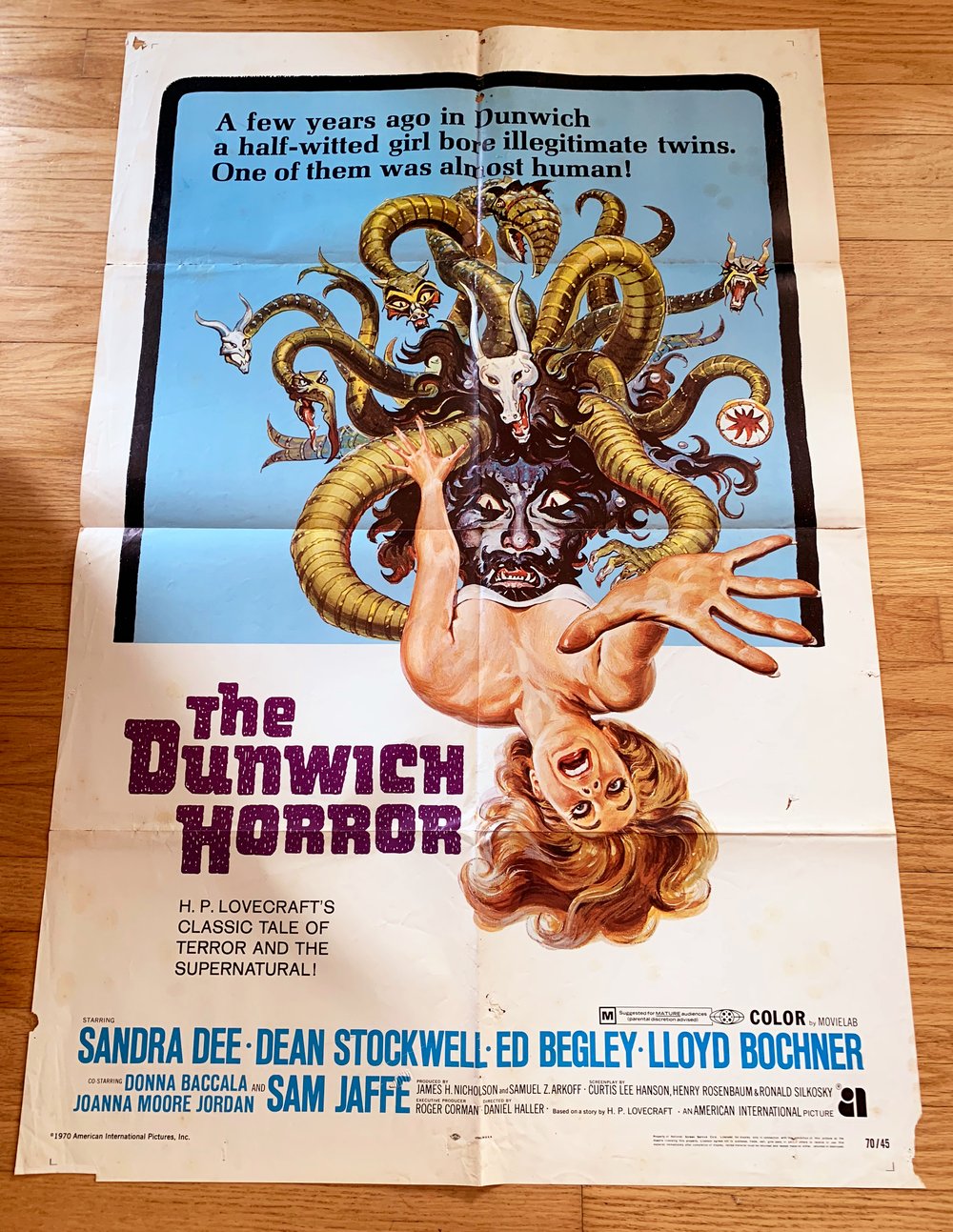 1970 THE DUNWICH HORROR Original U.S. One Sheet Movie Poster