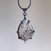 Snow Leopard Druzy Necklace