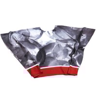 Image 1 of Silk Twill Top "Charcoal Petals"