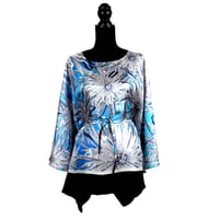 Image 3 of Silk Twill Top "Cactus Dahlia"